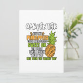 大工はパイナップルのようだ。 サンキューカード (スタンド正面)