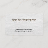 大工は木造の木造のコラージュを扱う 名刺 (裏面)