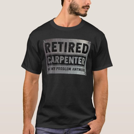 大工は退職したもう私の問題ではないおもしろいRet Tシャツ (正面)