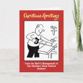 大工またはジョイナのクリスマスカード シーズンカード (正面)