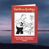 大工またはジョイナのクリスマスカード シーズンカード