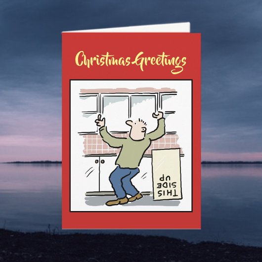 大工またはジョイナのクリスマスカード シーズンカード