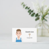大工アパーソナライズされたバター名刺 名刺 (スタンド正面)