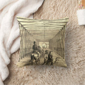 大工イリノイ州アイアンブリッジシティビュー187 クッション (ブランケット)