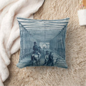 大工イリノイ州アイアンブリッジシティビュー187 クッション (ブランケット)