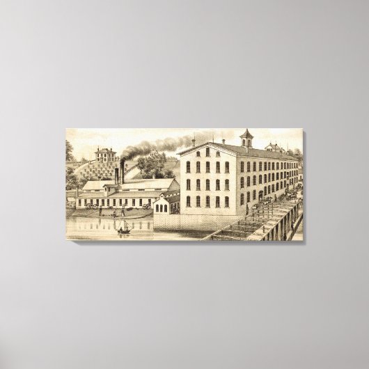 大工イリノイ州アイアン&ボルト1871 キャンバスプリント (正面)