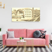 大工イリノイ州イリノイ州アイアン&ボルト キャンバスプリント (インサイチュ (リビング))