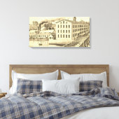 大工イリノイ州イリノイ州アイアン&ボルト キャンバスプリント (インサイチュ (寝室))