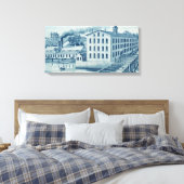 大工イリノイ州イリノイ州アイアン&ボルト キャンバスプリント (インサイチュ (寝室))