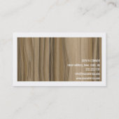 大工ウォールナット木仕上げ家具メーカー 名刺 (裏面)