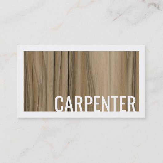 大工ウォールナット木仕上げ家具メーカー 名刺 (正面)