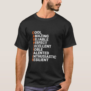 大工カッコいい頭字大工Tシャツ Tシャツ