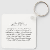 大工ジョセフ キーホルダー (裏面)