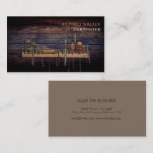 大工ツールプロフェッショナルウッ素朴ド 名刺 (正面/裏面)