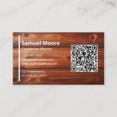 大工テンプレートQRコードジェネレータ 名刺 (正面)