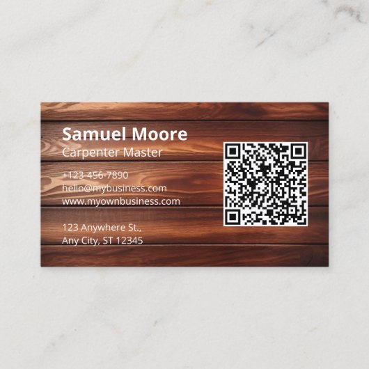 大工デザインサンプルアイディア 名刺 (正面)