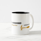 大工ハンドイマン ツートーンマグカップ (正面右)