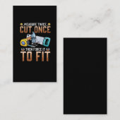 大工パパのジョーおもしろいク木工ユーモア 名刺 (正面/裏面)