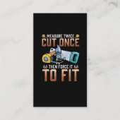 大工パパのジョーおもしろいク木工ユーモア 名刺 (正面)