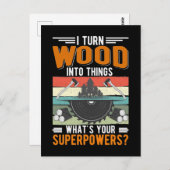 大工パパ木工職人の夫 ポストカード (正面/裏面)