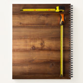大工パーソナライズされた手帳 ノートブック (裏面)