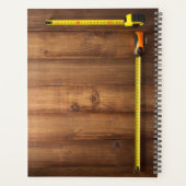 大工パーソナライズされた業 プランナー手帳 (裏面)