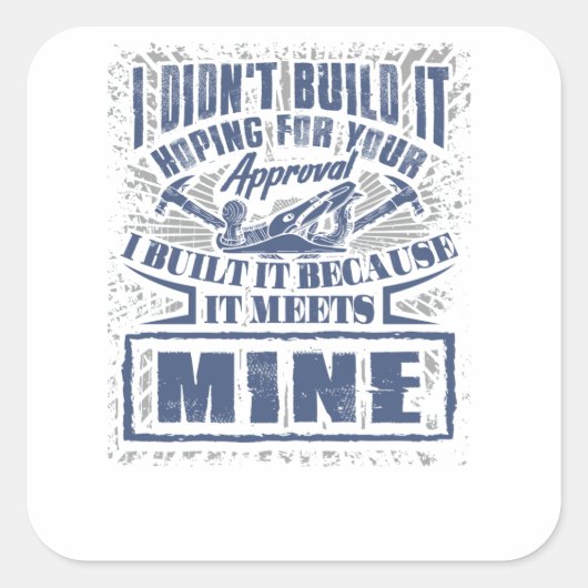 大工ビルダ建築の作業者しなかった場合 スクエアシール (正面)