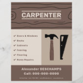 大工フライヤー チラシ (正面)