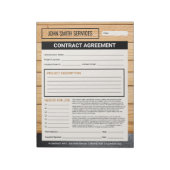 大工ホーム改修契約 ノートパッド (回転)