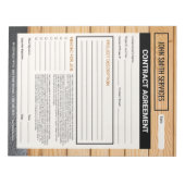 大工ホーム改修契約 ノートパッド (正面)