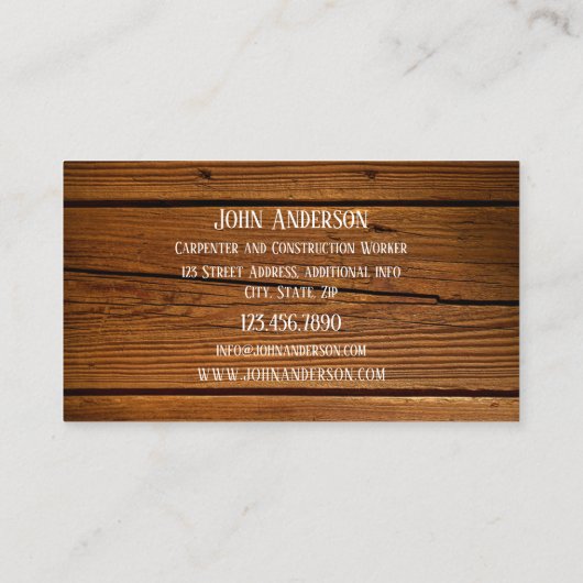 大工ホーム改装名刺 名刺 (裏面)