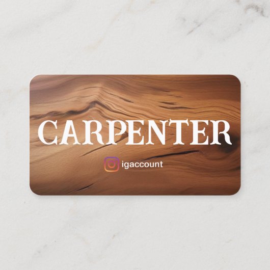 大工モダンテンプレートQRコードジェネレータ 名刺 (裏面)