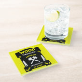 大工仕事と木工 ガラスコースター (アングル)