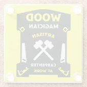 大工仕事と木工 ガラスコースター (裏面)