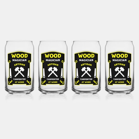 大工仕事と木工 ガラス缶 (正面)