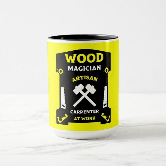 大工仕事と木工 マグカップ (中央)