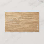 大工仕事の大工の木製の名刺 名刺 (裏面)