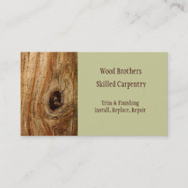大工仕事の木工事の名刺のテンプレート 名刺