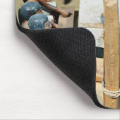 大工仕事の研修会の葬式のモデル マウスパッド (コーナー)