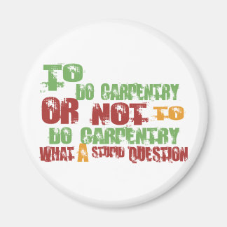 大工仕事をする マグネット