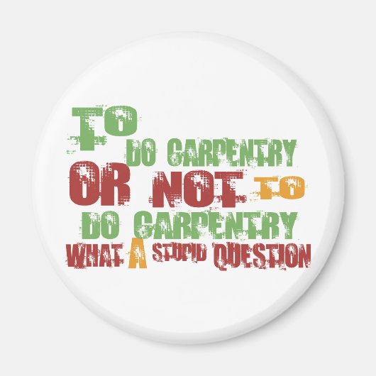 大工仕事をする マグネット (正面)