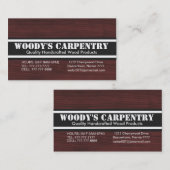 大工仕事 名刺 (正面/裏面)