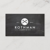 大工大工ハンマー及び鋸建築 名刺 (正面)