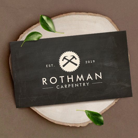 大工大工ハンマー及び鋸建築 名刺