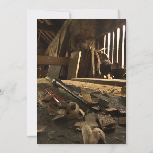 大工工忙し房招待状 招待状 (正面)