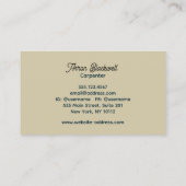 大工建築大工素朴材 名刺 (裏面)