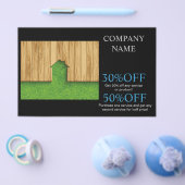 大工建築造園フェンシング チラシ (シングル)