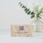 大工建築QRコード名刺 名刺 (スタンド正面)