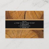 大工木工事ストライプ 名刺 (裏面)