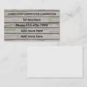 大工木背景 名刺 (正面/裏面)